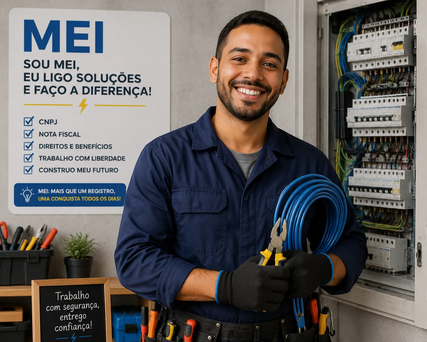 Microempreendedor eletricista
