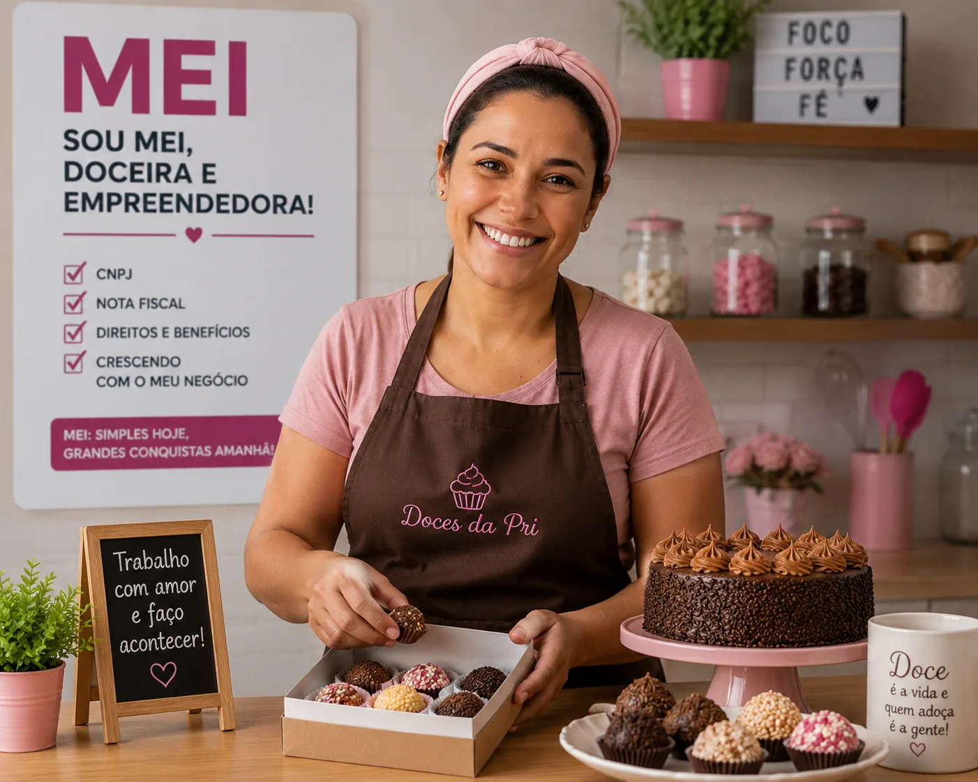 Microempreendedora doceira